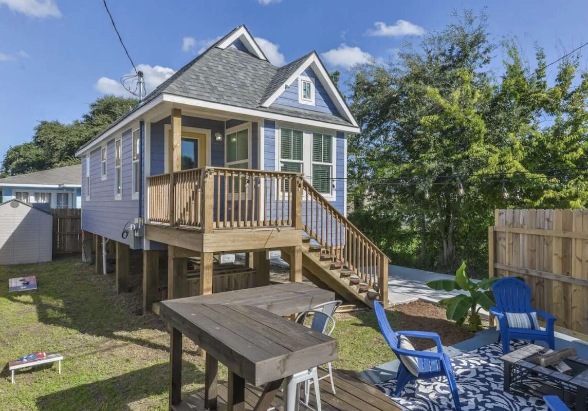 Airbnb is limiting the ability for young adults to rent entire houses in an effort to crack down on parties in their rentals. Here, the "Plum Tiny House" is one of Airbnb's listings in the Houston area. NEXT: 5 awesome Airbnbs less than 2 hours from Houston